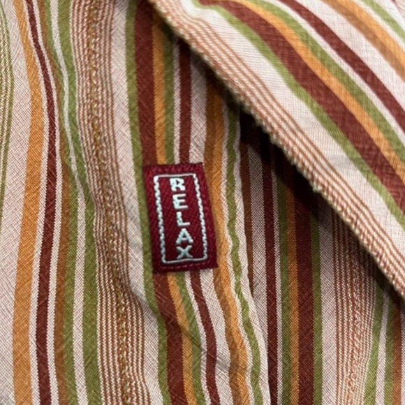 Tommy Bahama Striped Short Sleeve Men's Shirt medium - Picture 2 of 5